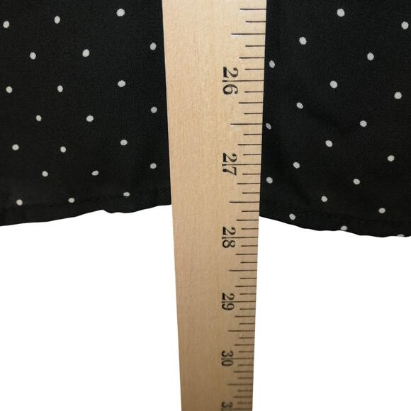 Maurices Tank Top Womens 2X Black White Polka Dot Sleeveless V Neck Lined - Picture 4 of 8